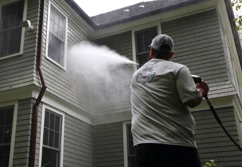 Commercial pressure washing service by Mentor Power Washing at Mentor business